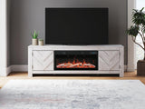 Cayboni 71" TV Stand with Electric Fireplace - W3788W1
