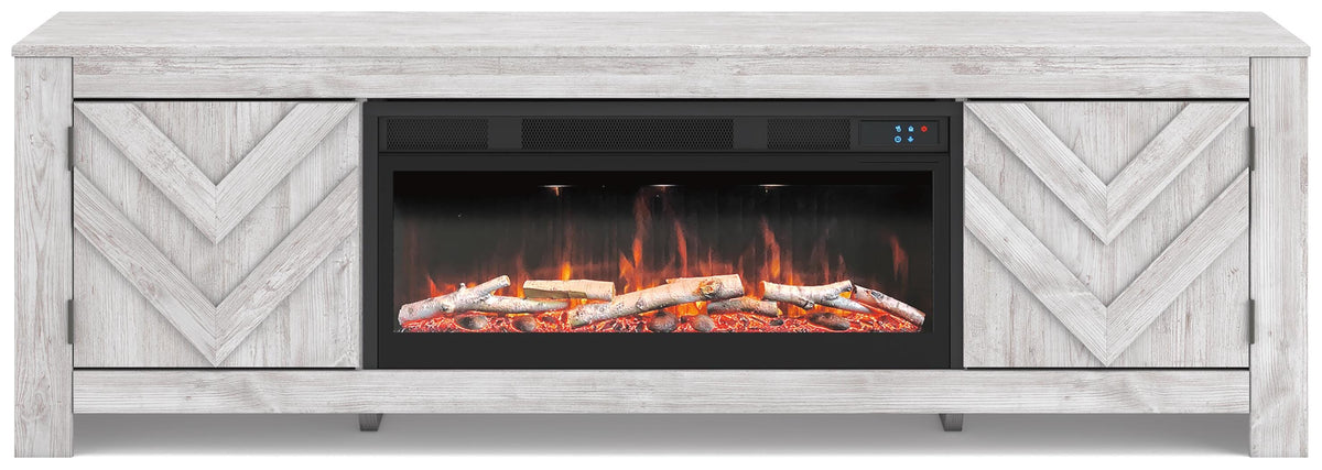 Cayboni 71" TV Stand with Electric Fireplace - W3788W1