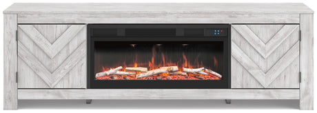 Cayboni 71" TV Stand with Electric Fireplace - W3788W1