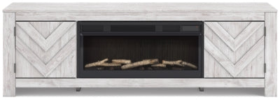 Cayboni 71" TV Stand with Electric Fireplace - W3788W1