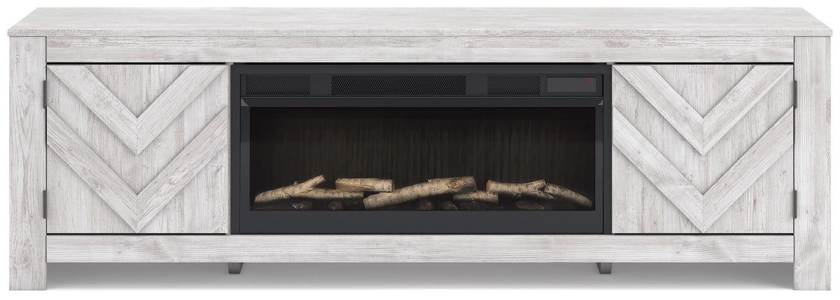 Cayboni 71" TV Stand with Electric Fireplace - W3788W1