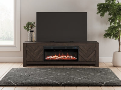 Cayboni 71" TV Stand with Electric Fireplace - W3789W1