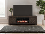 Cayboni 71" TV Stand with Electric Fireplace - W3789W1