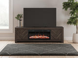 Cayboni 71" TV Stand with Electric Fireplace - W3789W1