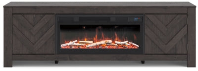 Cayboni 71" TV Stand with Electric Fireplace - W3789W1