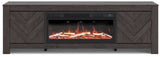 Cayboni 71" TV Stand with Electric Fireplace - W3789W1