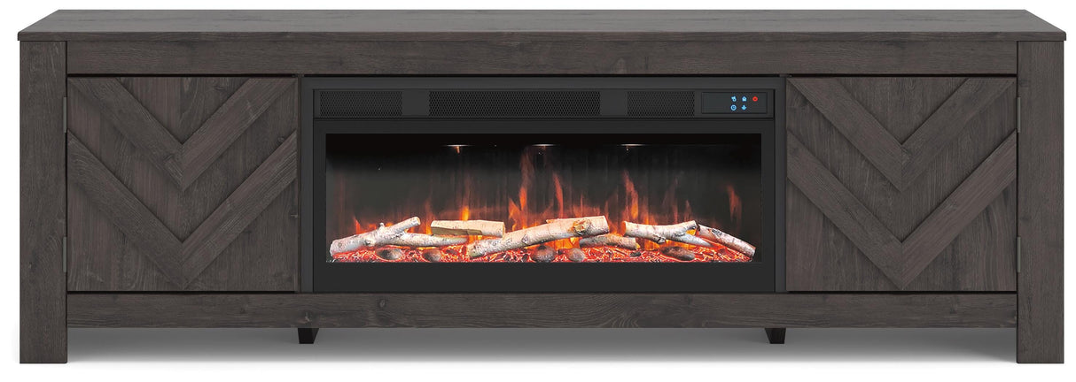 Cayboni 71" TV Stand with Electric Fireplace - W3789W1