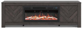 Cayboni 71" TV Stand with Electric Fireplace - W3789W1