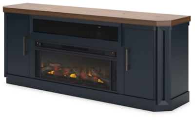 Landocken 83" TV Stand with Electric Fireplace - W402W1