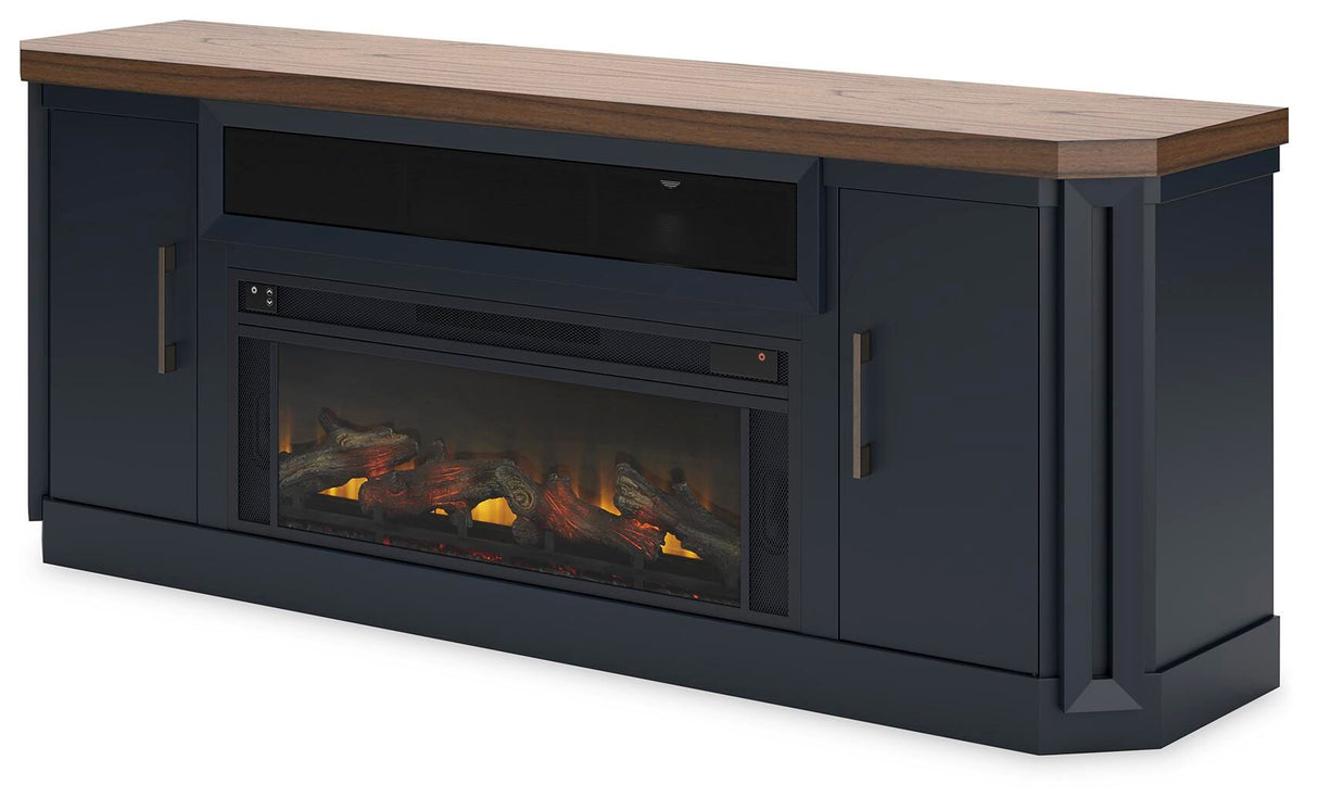 Landocken 83" TV Stand with Electric Fireplace - W402W1