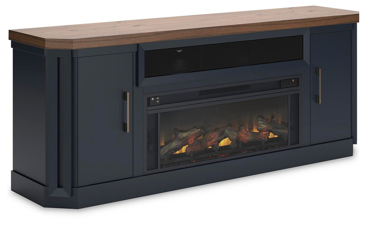 Landocken 83" TV Stand with Electric Fireplace - W402W1