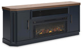 Landocken 83" TV Stand with Electric Fireplace - W402W1