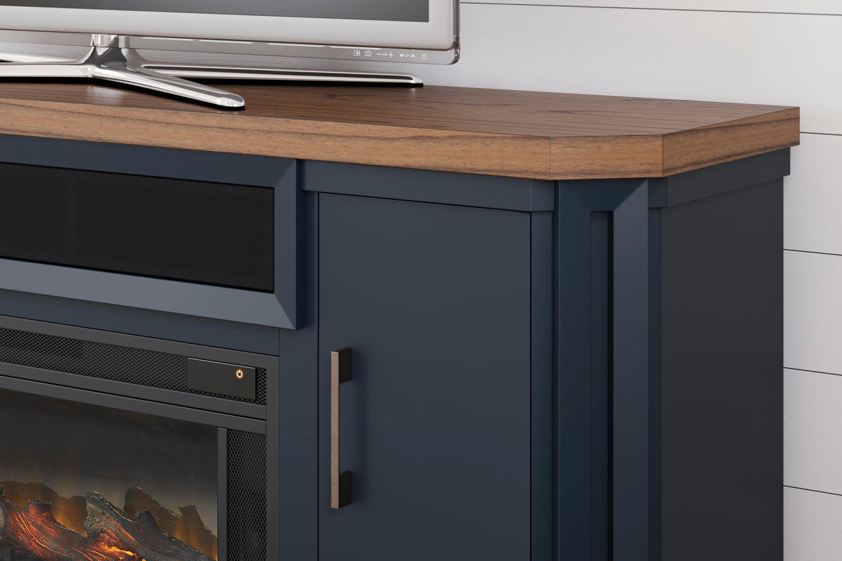 Landocken 83" TV Stand with Electric Fireplace - W402W1