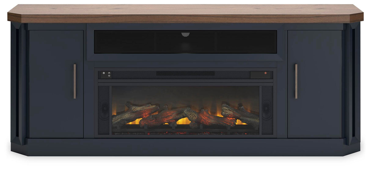 Landocken 83" TV Stand with Electric Fireplace - W402W1