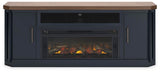Landocken 83" TV Stand with Electric Fireplace - W402W1