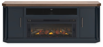 Landocken 83" TV Stand with Electric Fireplace - W402W1