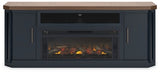 Landocken 83" TV Stand with Electric Fireplace - W402W1