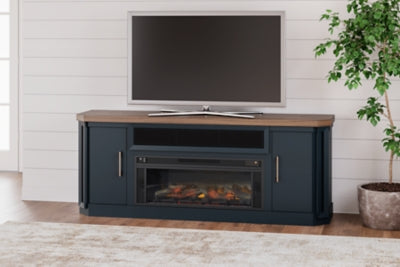 Landocken 83" TV Stand with Electric Fireplace - W402W1