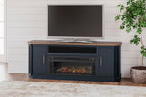 Landocken 83" TV Stand with Electric Fireplace - W402W1