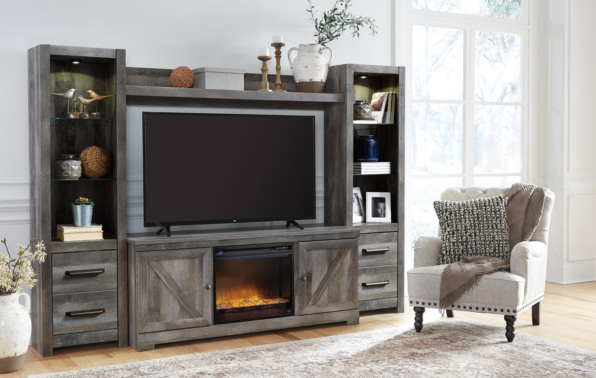 Wynnlow 4-Piece Entertainment Center with Electric Fireplace - W440W5