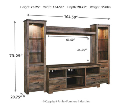 Trinell 4-Piece Entertainment Center - W446W2