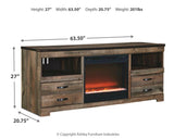 Trinell 63" TV Stand with Electric Fireplace - W446W5