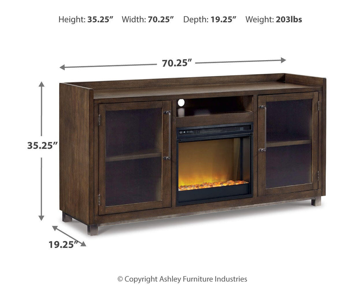 Starmore 70" TV Stand with Electric Fireplace - W633W4