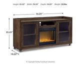 Starmore 70" TV Stand with Electric Fireplace - W633W4
