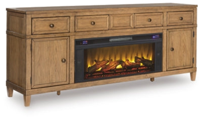 Sharlance 81" TV Stand with Electric Fireplace - W655W1