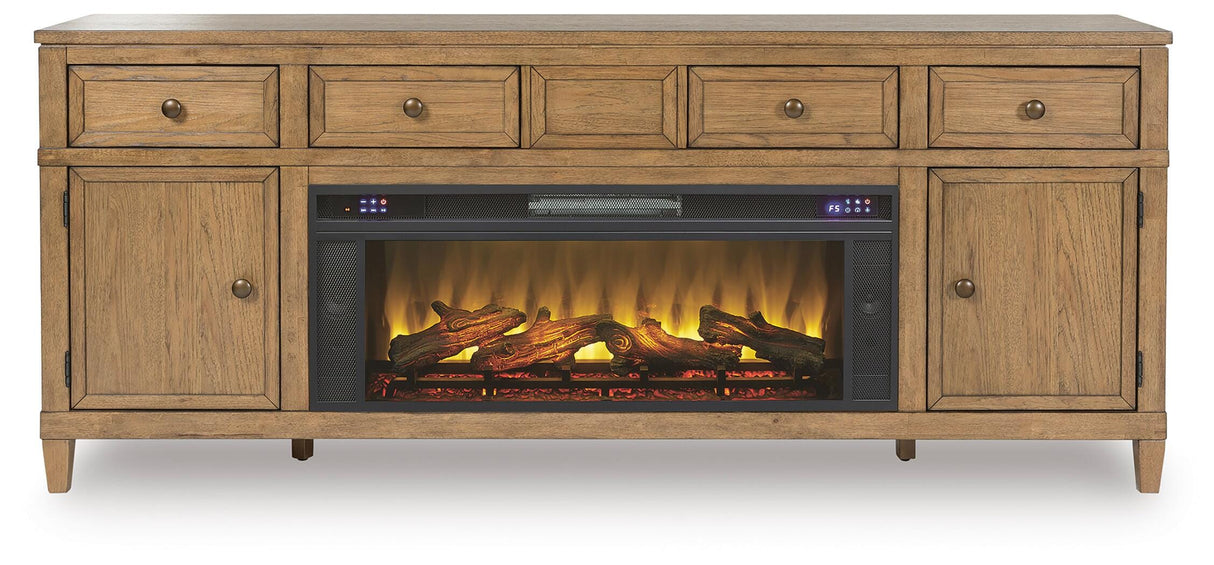 Sharlance 81" TV Stand with Electric Fireplace - W655W1
