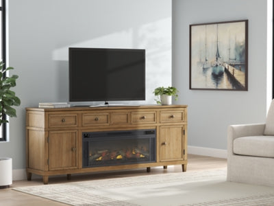 Sharlance 81" TV Stand with Electric Fireplace - W655W1