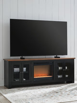 Wildenauer 76" TV Stand with Electric Fireplace - W664W2
