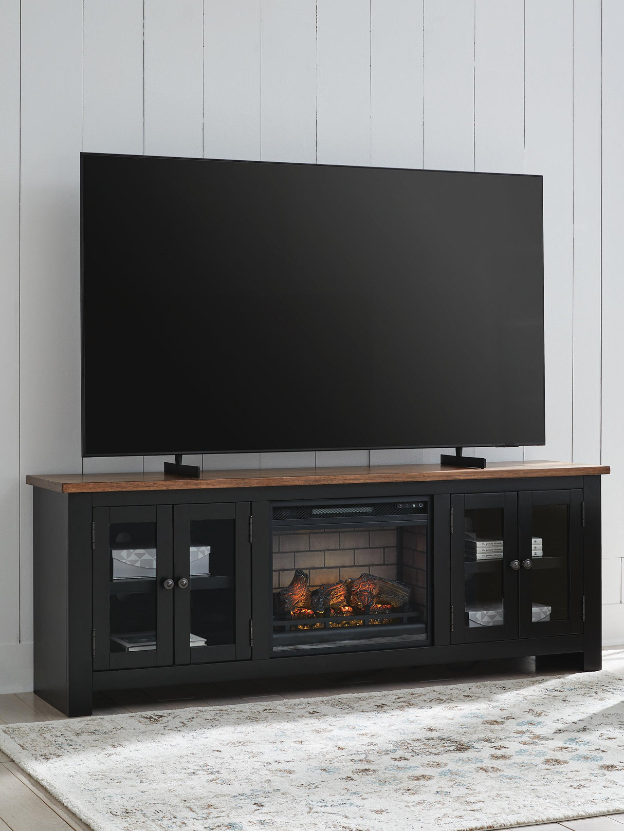 Wildenauer 76" TV Stand with Electric Fireplace - W664W1