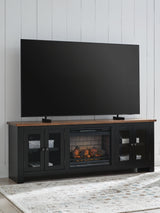 Wildenauer 76" TV Stand with Electric Fireplace - W664W1
