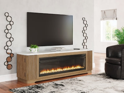 Camdill 80" TV Stand with Electric Fireplace - W808W1