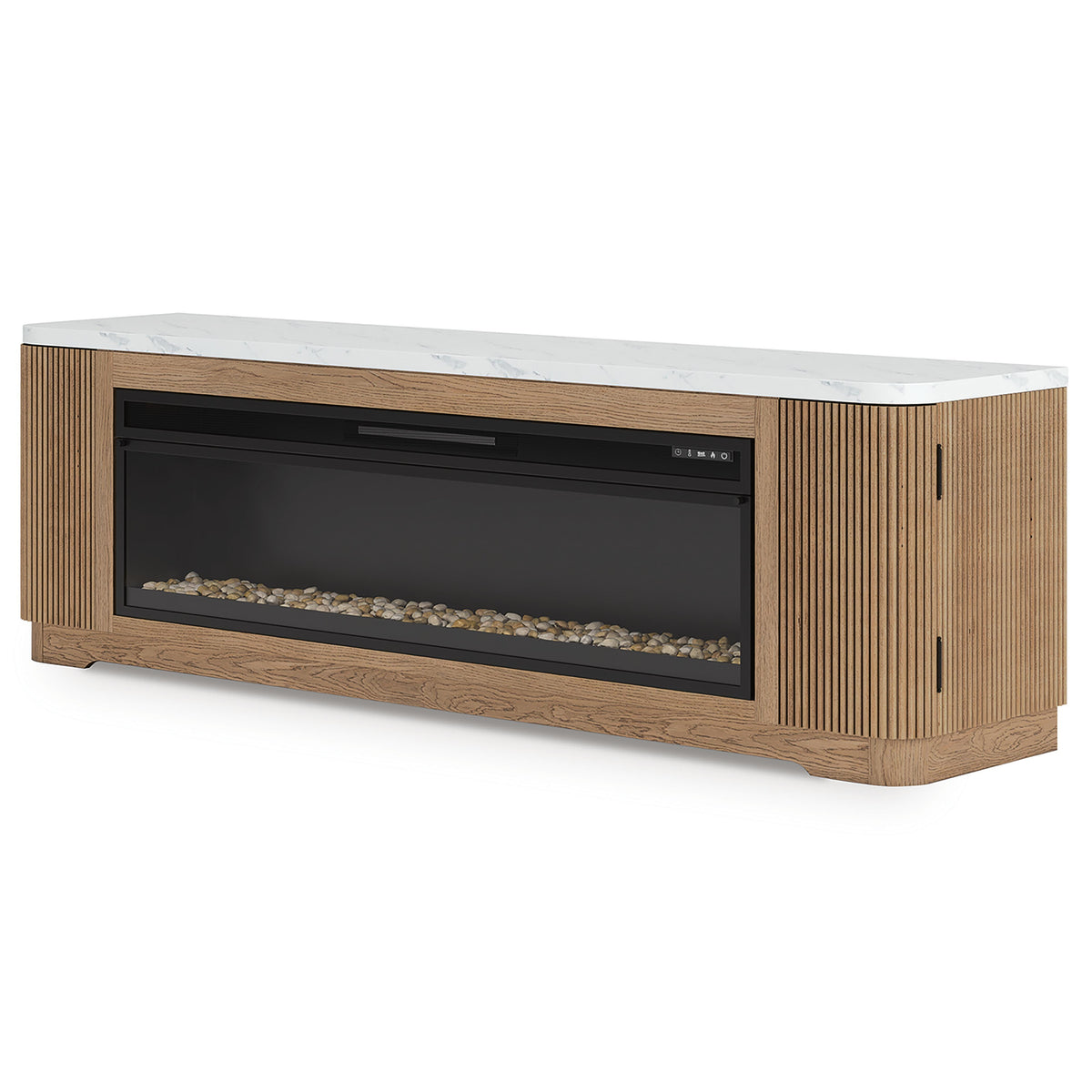 Camdill 80" TV Stand with Electric Fireplace - W808W1