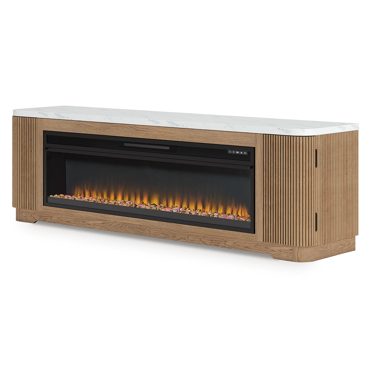 Camdill 80" TV Stand with Electric Fireplace - W808W1
