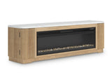 Camdill 80" TV Stand with Electric Fireplace - W808W1