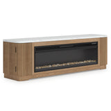 Camdill 80" TV Stand with Electric Fireplace - W808W1