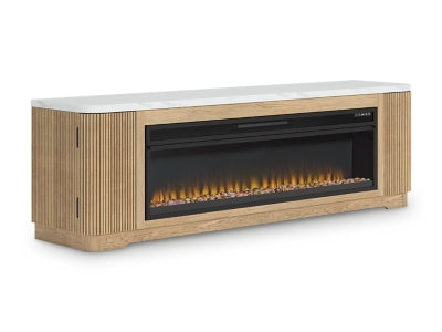 Camdill 80" TV Stand with Electric Fireplace - W808W1