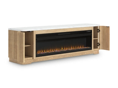 Camdill 80" TV Stand with Electric Fireplace - W808W1