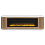 Camdill 80" TV Stand with Electric Fireplace - W808W1