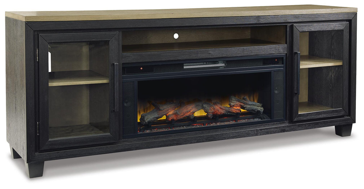 Foyland 83" TV Stand with Electric Fireplace - W989W1