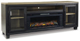 Foyland 83" TV Stand with Electric Fireplace - W989W1