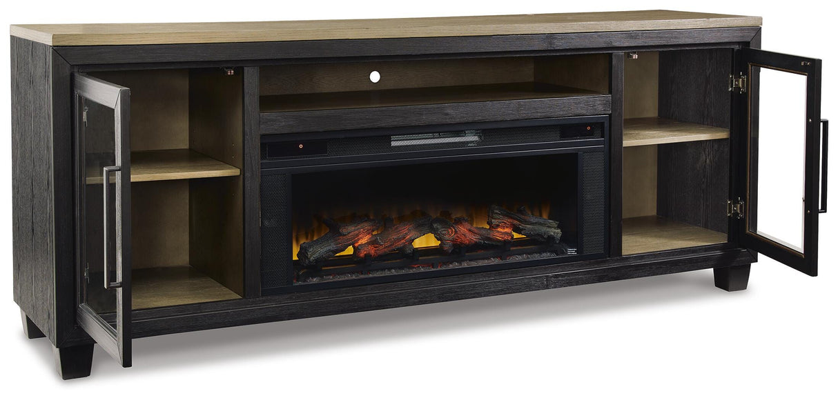 Foyland 83" TV Stand with Electric Fireplace - W989W1