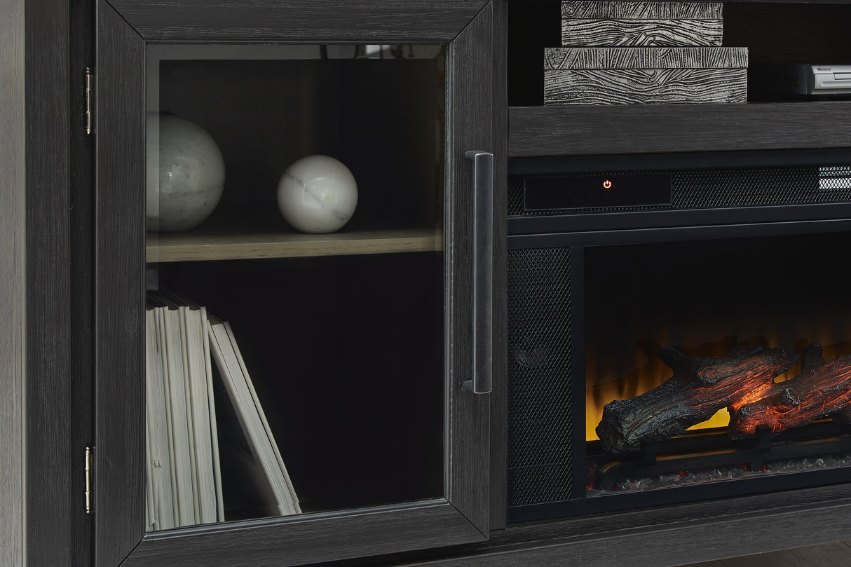Foyland 83" TV Stand with Electric Fireplace - W989W1