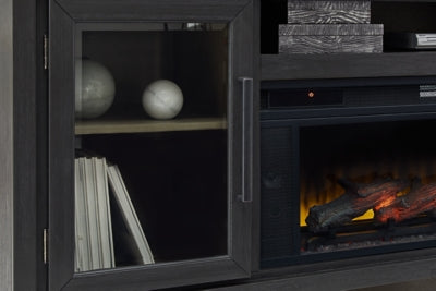 Foyland 83" TV Stand with Electric Fireplace - W989W1