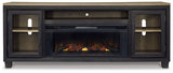 Foyland 83" TV Stand with Electric Fireplace - W989W1