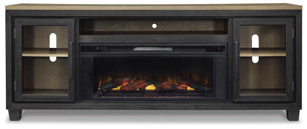 Foyland 83" TV Stand with Electric Fireplace - W989W1