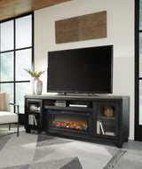 Foyland 83" TV Stand with Electric Fireplace - W989W1